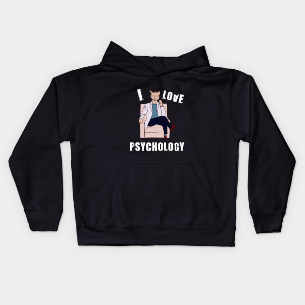 I love psychology Kids Hoodie by cypryanus